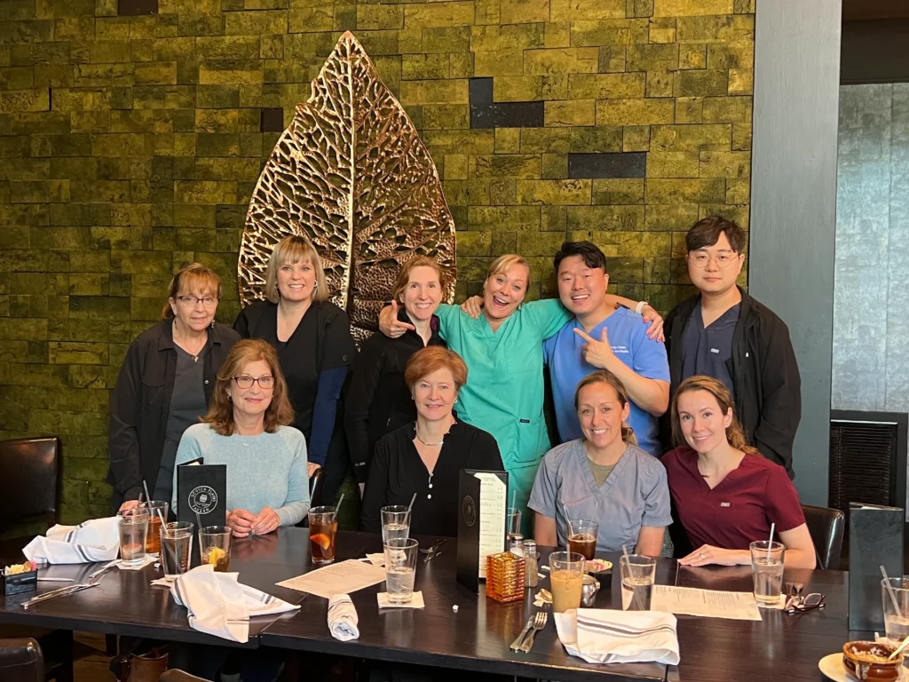 All smiles at team meals